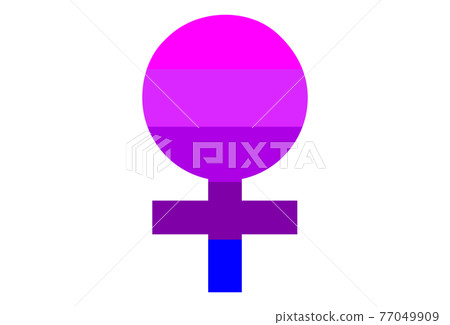 LGBT pride flag, rainbow flag background. Multicolored peace flag movement. Original colors symbol. 77049909