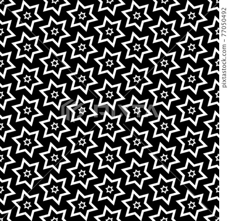 Abstract seamless geometric stars pattern and... - Stock Illustration ...