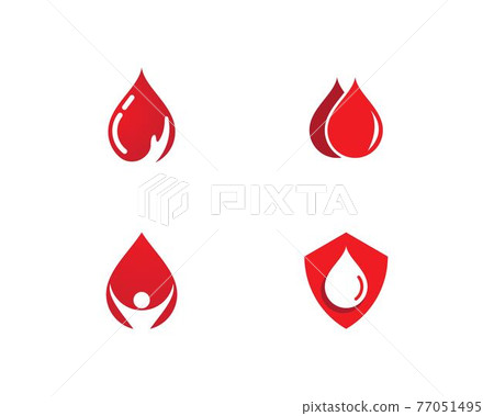 Blood ilustration logo vector-插圖素材 [77051495] - PIXTA圖庫