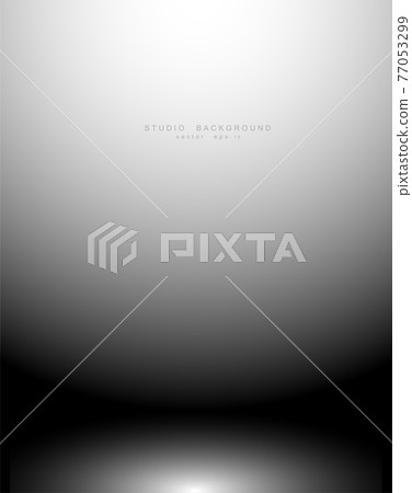 Empty black gradient studio room background. backdrop light interior with copyspace for your creative project, Vector illustration EPS 10 77053299