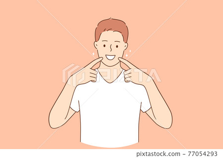 Dental health and hygiene concept Dental health and hygiene concept 77054293