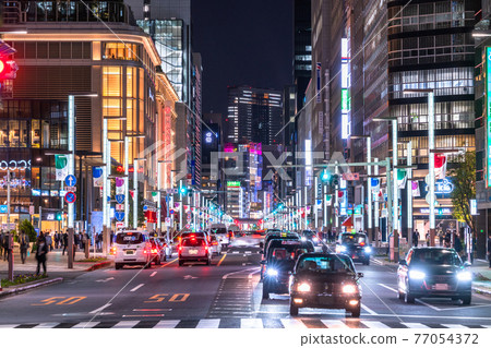 《東京》日本橋/城市夜景 《東京》日本橋/城市夜景 77054372