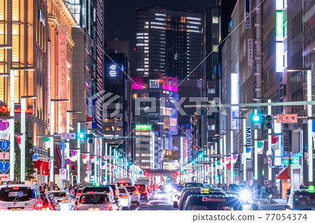 《東京》日本橋/城市夜景 《東京》日本橋/城市夜景 77054374