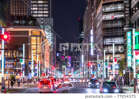 《東京》日本橋/城市夜景 77054375