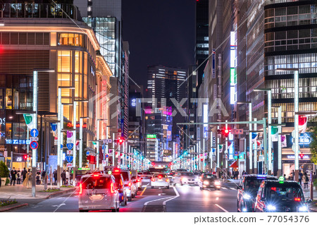 《東京》日本橋/城市夜景 《東京》日本橋/城市夜景 77054376