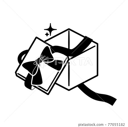打開禮物盒_單色 77055182