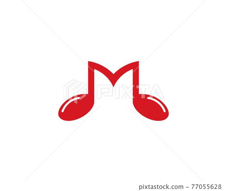 Music note logo Music note logo 77055628