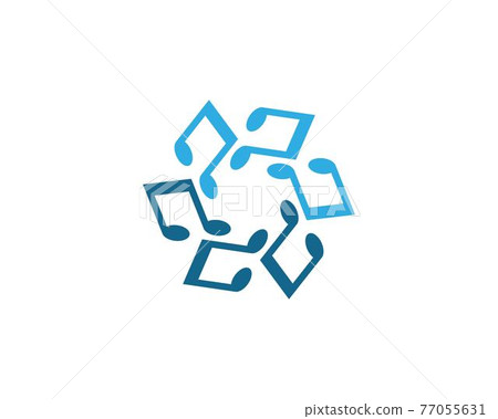 Music note logo 77055631
