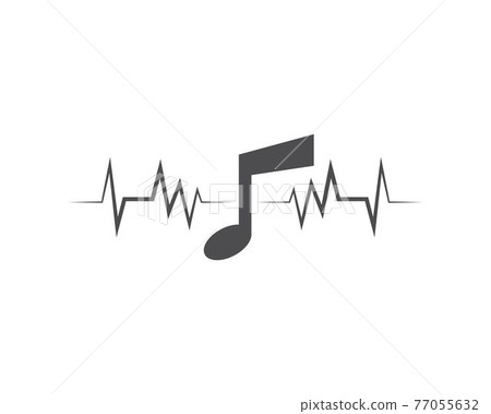 Music note logo 77055632