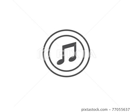 Music note logo Music note logo 77055637