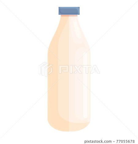 Milk bottle icon, cartoon style 77055678