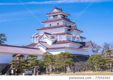 《Fukushima Prefecture》 Tsuruga Castle Park / Castle Tower 《Fukushima Prefecture》 Tsuruga Castle Park / Castle Tower 77058302