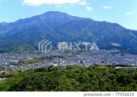 View Nakatsugawa City from Naegi Castle Ruins Castle Observatory View Nakatsugawa City from Naegi Castle Ruins Castle Observatory 77058819