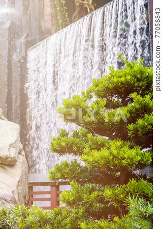 Nan Lian Garden, Hong Kong waterfall Nan Lian Garden, Hong Kong waterfall 77058843