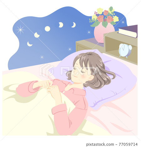 Sleeping woman Sleeping woman 77059714