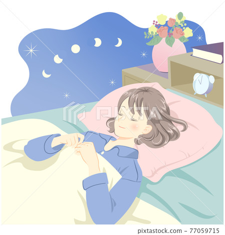 Sleeping woman Sleeping woman 77059715