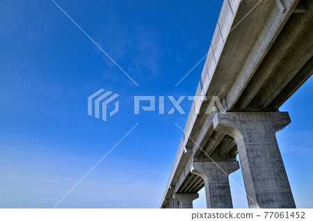 Hokuriku Shinkansen Tsuruga extension work in Kaga City, Ishikawa Prefecture 77061452