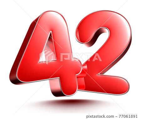 Red numbers 42. 77061891
