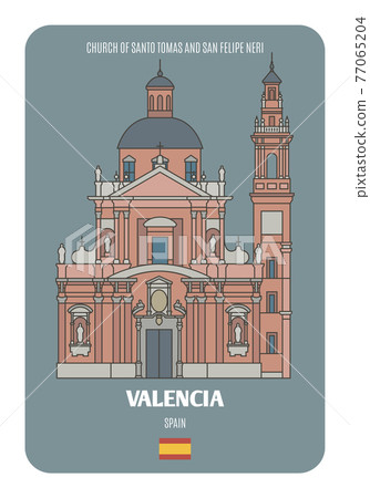 Church of Santo Tomas and San Felipe Neri in Valencia, Spain 77065204