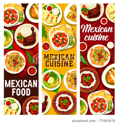 Mexican food restaurant meals and sauces posters 77065678