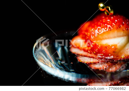 Nara strawberries in a wine glass, Kotoka 77066982