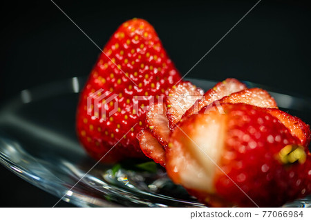 Nara's strawberry on a glass bowl, Kotoka 77066984