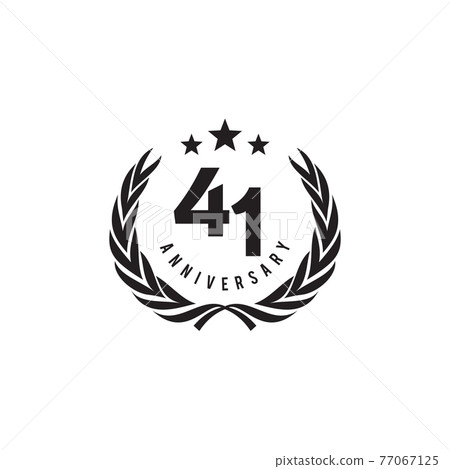 41st year anniversary logo design template 41st year anniversary logo design template 77067125