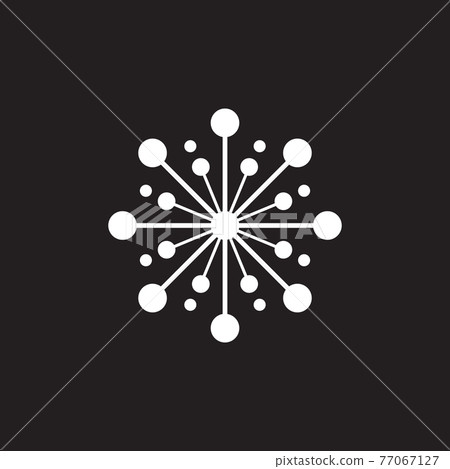Dandelion flower logo design template Dandelion flower logo design template 77067127