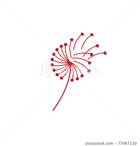Dandelion flower logo design template 77067130