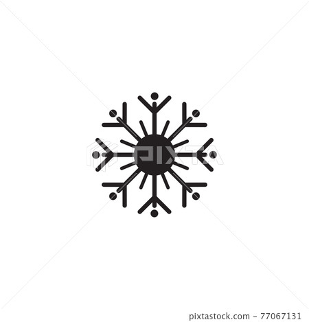 Dandelion flower logo design template Dandelion flower logo design template 77067131
