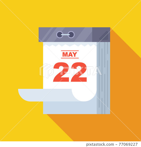 an old tear-off calendar hanging on the wall. 77069227