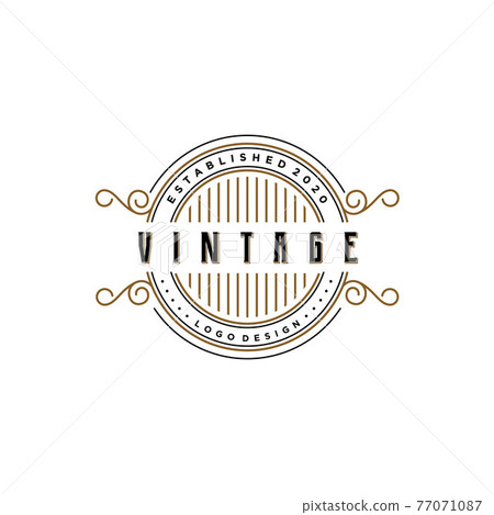 vintage retro badge emblem logo design vintage retro badge emblem logo design 77071087