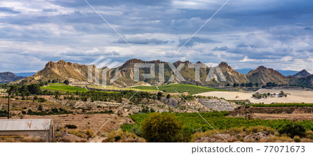 Landscape view of Villanueva near Murcia in Spain Landscape view of Villanueva near Murcia in Spain 77071673