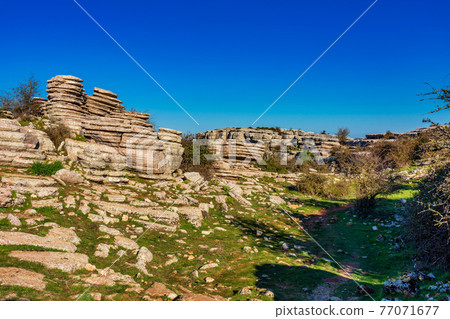 El Torcal de Antequera, Andalusia, Spain, near Antequera, province Malaga. El Torcal de Antequera, Andalusia, Spain, near Antequera, province Malaga. 77071677