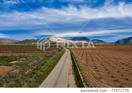 Landscape view in Canada De La Lena, Murcia region in Spain 77071770