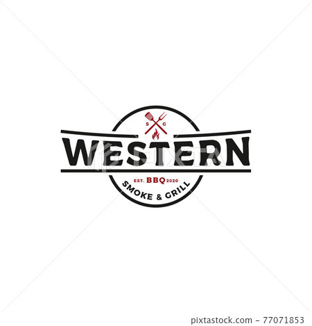 grill, logo, vector 77071853