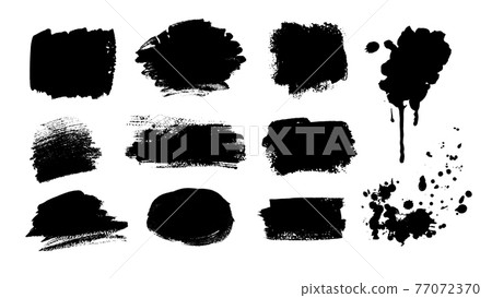 Collection of grunge vector hand drawn elements - Stock Illustration ...