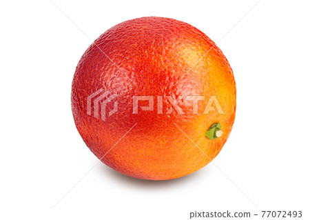 Blood red oranges isolated on white background with clipping path and full depth of field Blood red oranges isolated on white background with clipping path and full depth of field 77072493