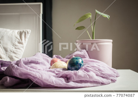 easter spring still life with eggs neutral colors easter spring still life with eggs neutral colors 77074087