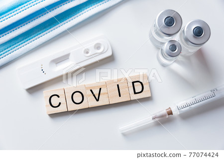 Vaccination concept, coronavirus vaccination 77074424