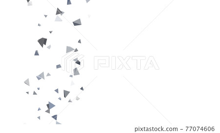 CG pyramid Many floating triangular pyramids CG pyramid Many floating triangular pyramids 77074606
