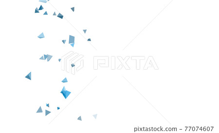 CG pyramid Many floating triangular pyramids CG pyramid Many floating triangular pyramids 77074607