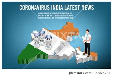 India map with covid-19 virus situation, Health Care Problems and Fight Novel Coronavirus (2019-nCoV)concept. Vector illustration Eps10 India map with covid-19 virus situation, Health Care Problems and Fight Novel Coronavirus (2019-nCoV)concept. Vector illustration Eps10 77074787