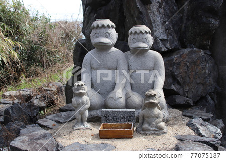 Kappa statue at the Imperial Religious Shrine in Moji-ku, Kitakyushu 77075187