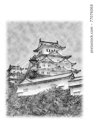 世界文化遺產國寶“姬路城”水墨畫風格圖文 世界文化遺產國寶“姬路城”水墨畫風格圖文 77076068
