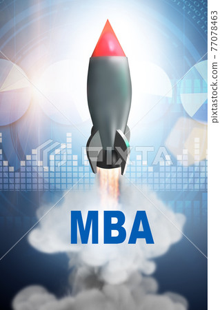 Master of business administration MBA concept 77078463