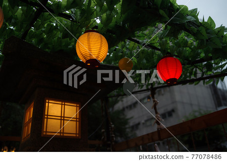 露天神社、大初天神燈籠和風鈴 77078486