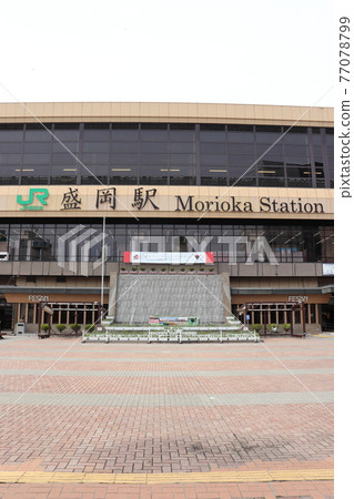 Morioka station in the daytime when there is nobody to go out (during the Tohoku DC campaign) 77078799