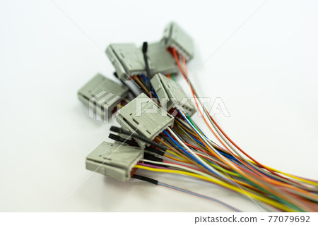 [Electric wire processing] Electric wire with a connector [Industry] 77079692