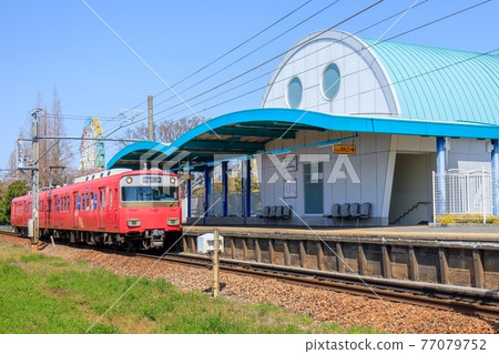名鐵6500系列列車抵達安城市堀內公園站 77079752